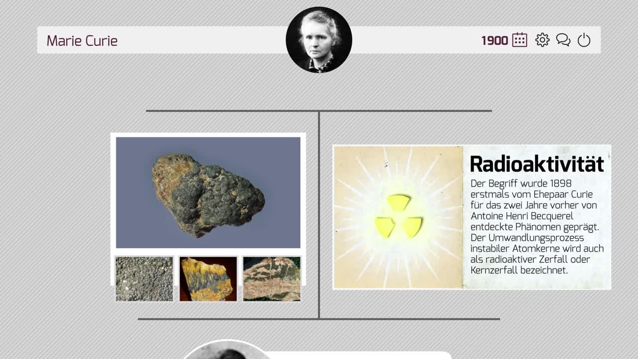 Marie Curie (DE) (2016) - Mit der Entdeckung der Radioaktivität hat sie das bekannte physikalische Weltbild auf den Kopf gestellt - Marie Curie. Wer war diese Forscherin, die in zwei naturwissenschaftlichen Disziplinen mit dem Nobelpreis geehrt wurde? 