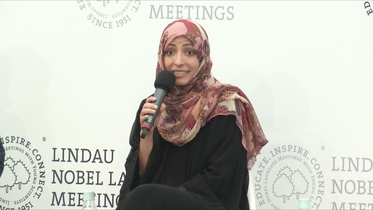 Tawakkol Karman (2019) - Interview with Tawakkol Karman at the 69th Lindau Nobel Laureate Meeting