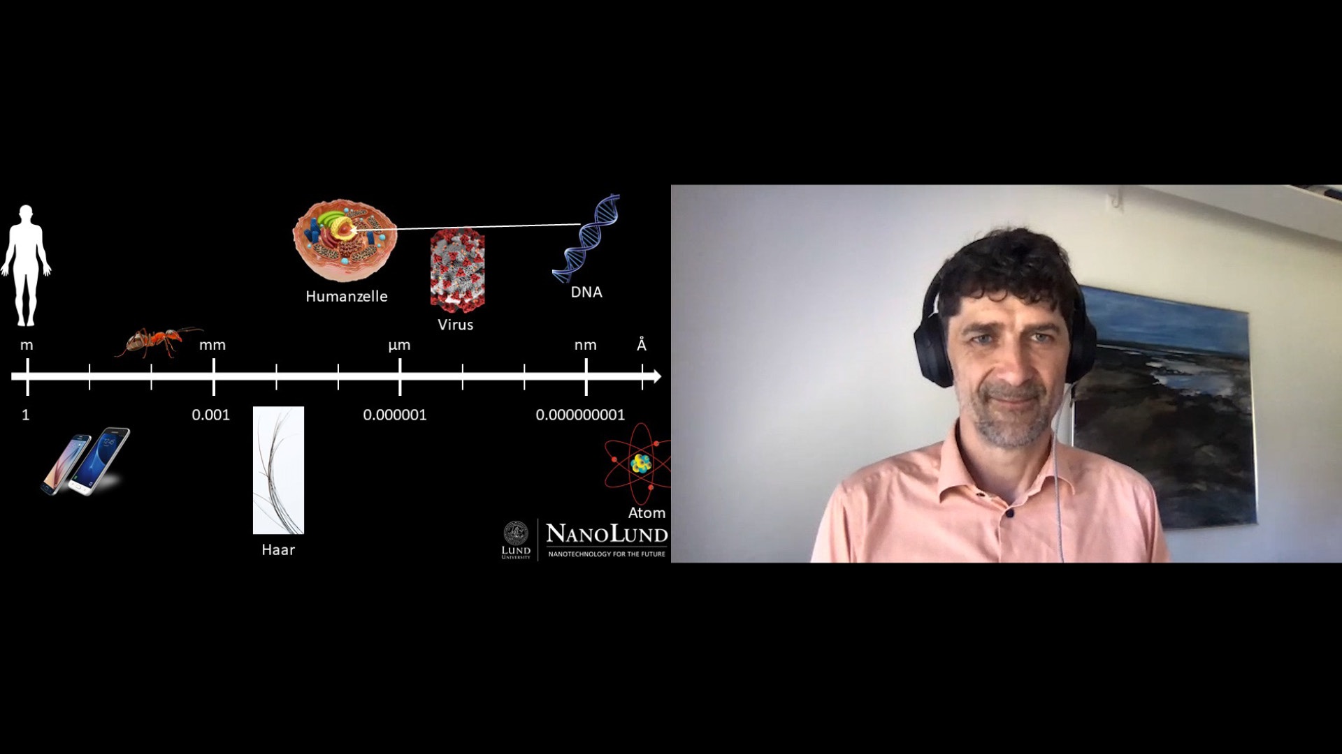 Online Science@School  (2021) - Professor Heiner Linke gibt in seinem Online-Vortrag einen Einblick in die Welt der Nanotechnologien.