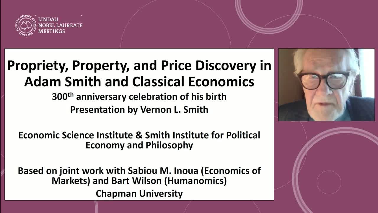 Propriety, Property, and Price Discovery in Adam Smith and Classical Economics (online) (2022) - Vernon L. Smith