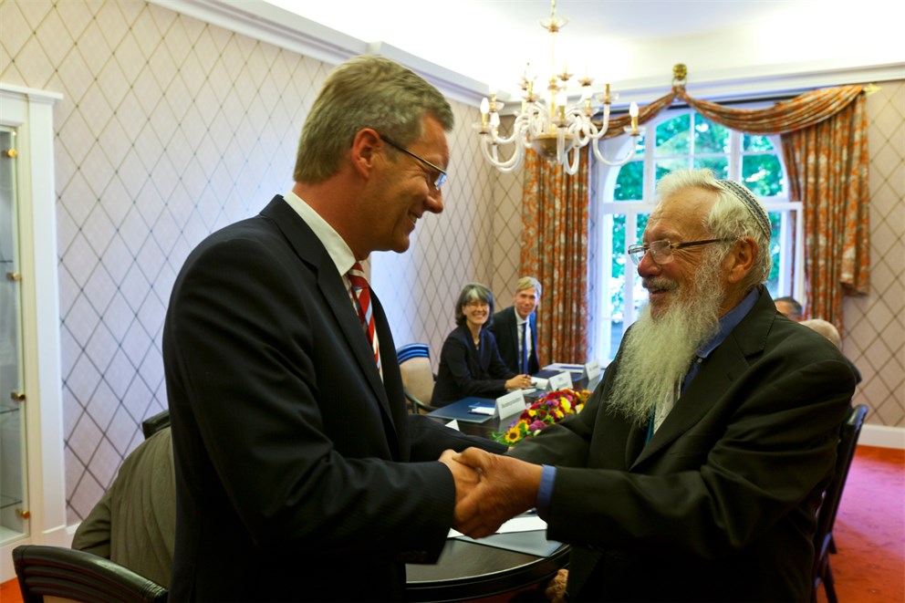 Christian Wulff (President of the Federal Republic of Germany) and Robert Aumann (Laureate, Economic Sciences 2005)