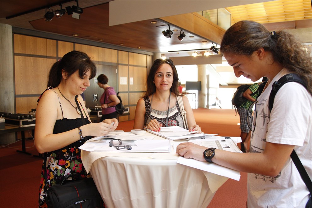 Young researchers register for the 62nd Lindau Meeting 2012