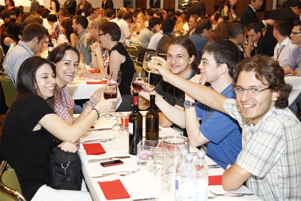 Young researchers get together at the Singaporean social event
