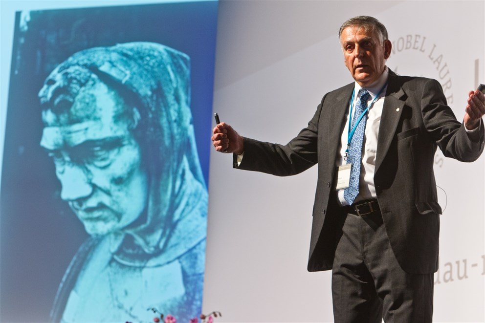 Dan Shechtman during the 62nd Meeting.