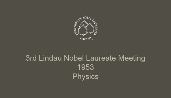 3rd Lindau Nobel Laureate Meeting (1953)