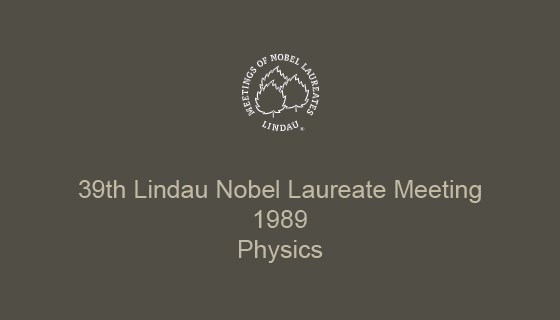 39th Lindau Nobel Laureate Meeting (1989)