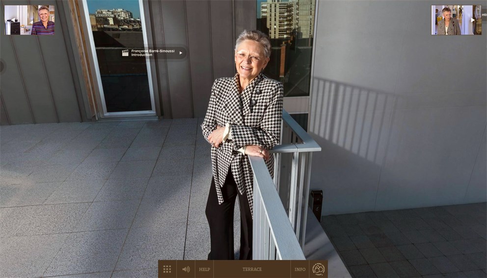 Click on the Banner to Start Françoise Barré-Sinoussi’s Nobel Lab 360’