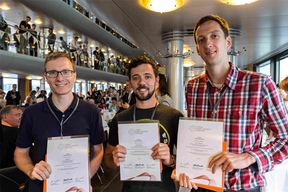 Winners of the poster session at the 66th Lindau Nobel Laureate Meeting.