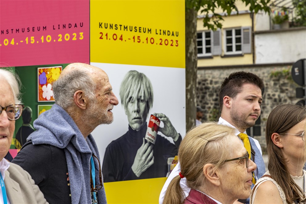 Michael Rosbash attending the Bavarian Evening