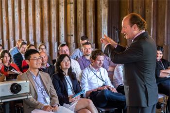 Robert C. Merton - Robert C. Merton holding a discussion session at the 5th Lindau Meeting on Economic Sciences.