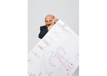 Bruce Beutler - Bruce Beutler with his 'Sketch of Science'