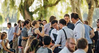 Young scientists - Young scientists socialising at the 69th Lindau Nobel Laureate Meeting