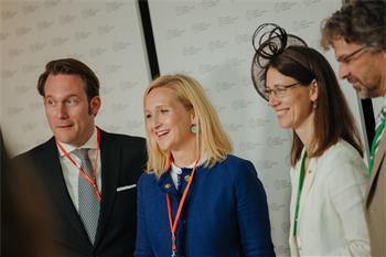 Claudia Alfons  - Mayor of Lindau, Claudia Alfons, and Countess Bettina Bernadotte at the 71st Lindau Nobel Laureate Meeting. 